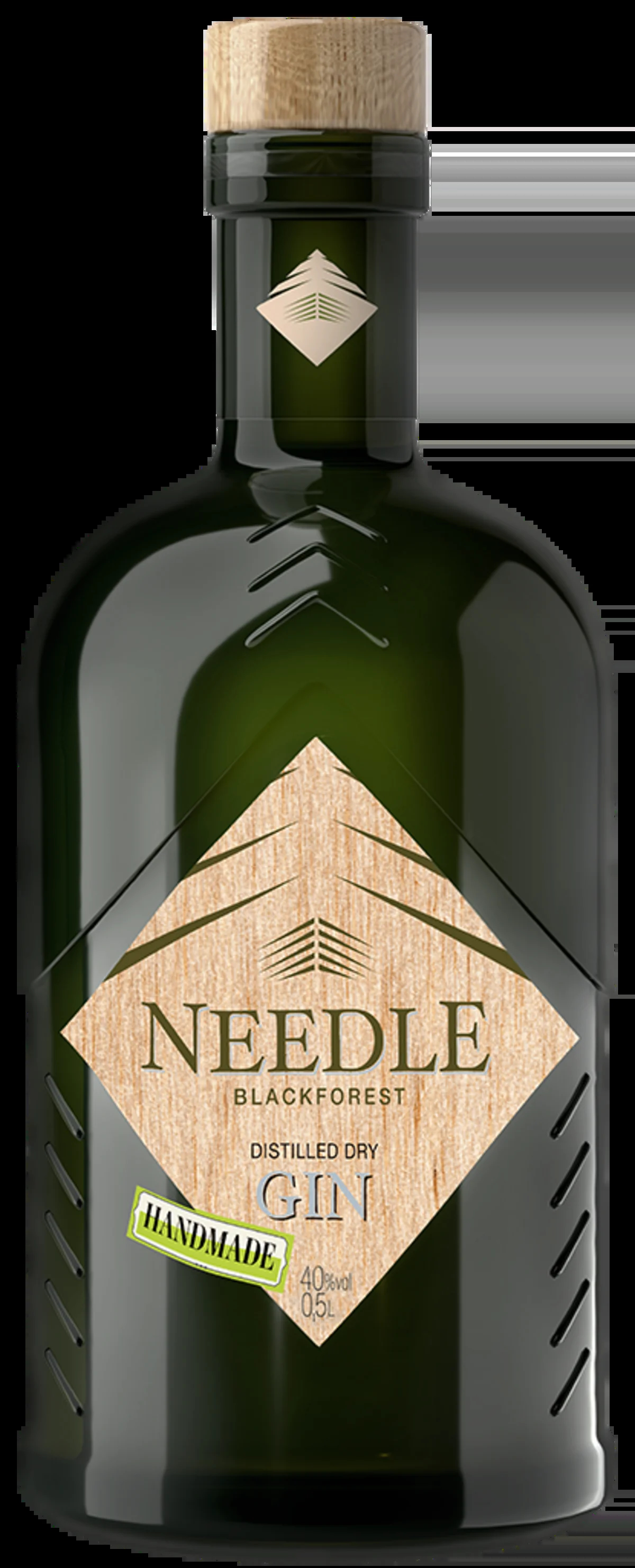 Illustration Needle Black Forest Distilled Dry Gin