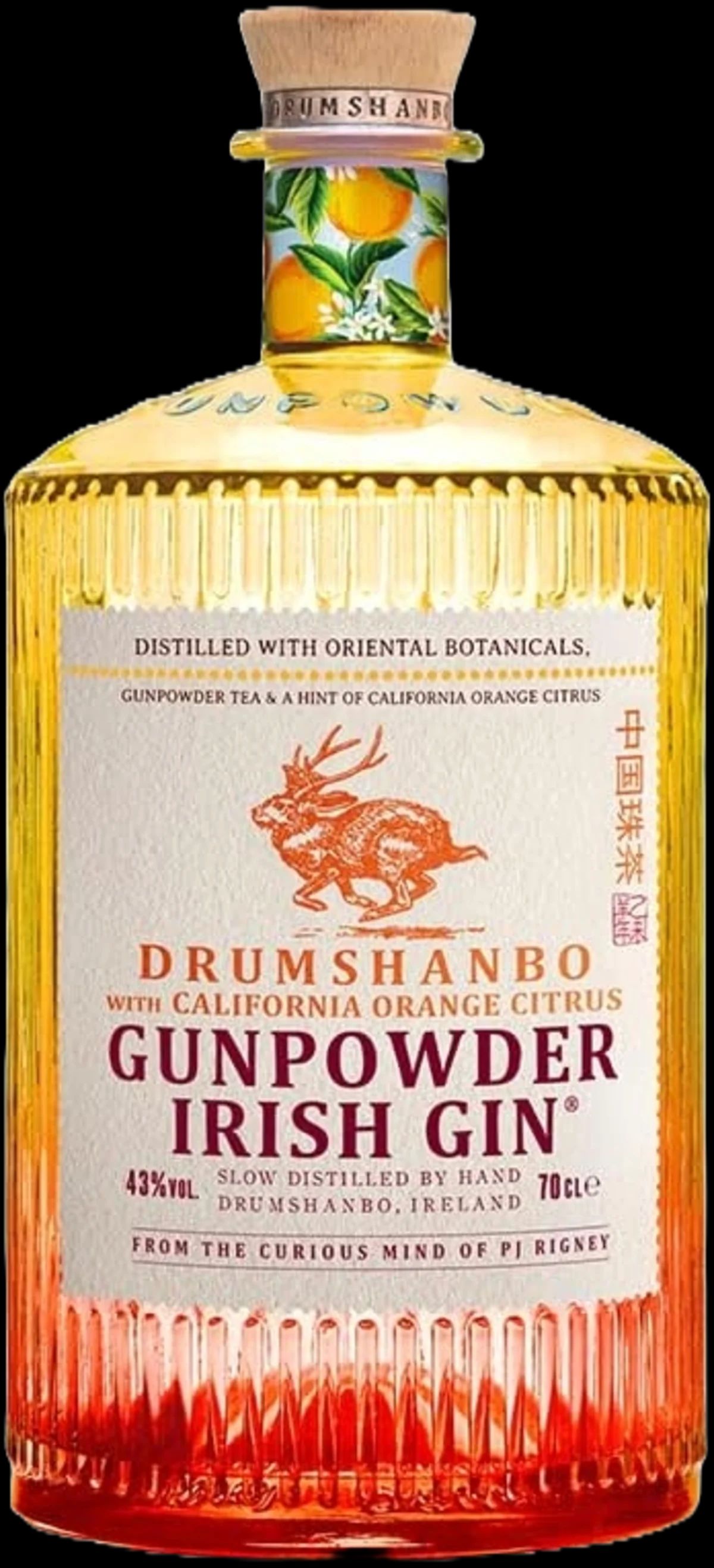 Illustration Drumshanbo Gunpowder Californian Orange Irish Gin